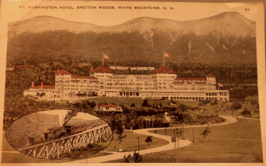 Mount Washington Hotel,, Lighted Sign Postcard