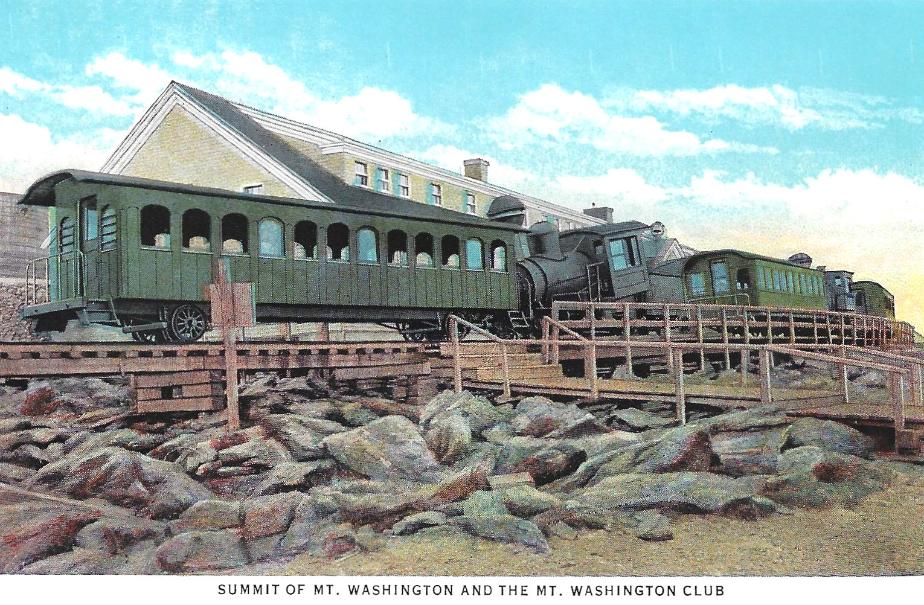 Mt Washington Postcard Set - 1931 - Cog Railway at Summit House