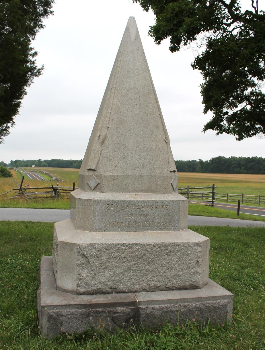 Gettysburg 2nd NH Volunteers Monument