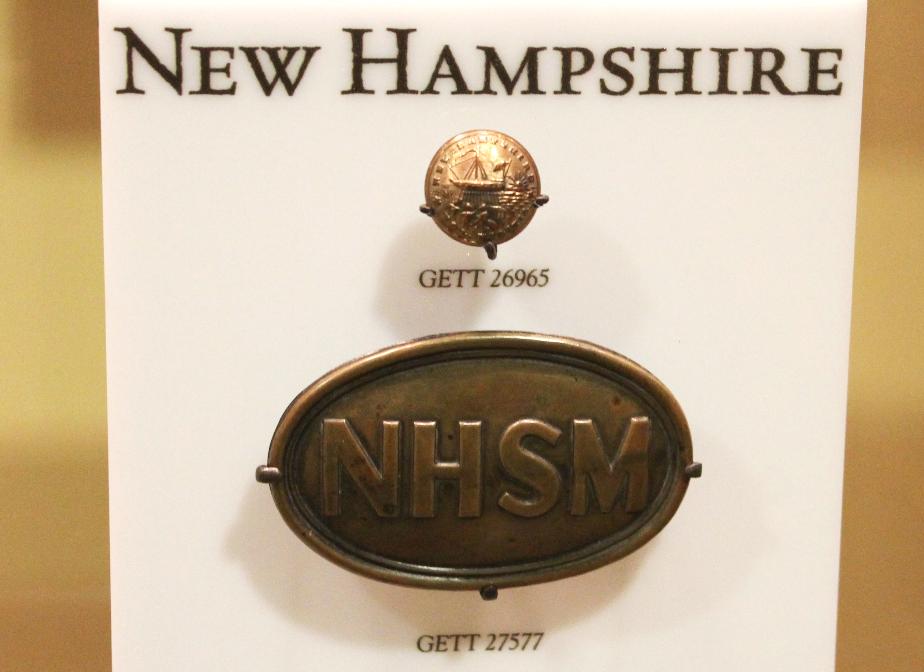 New Hampshire Civil War Uniform Button, Gettysburg