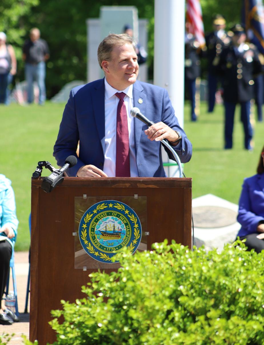 NH State Veterans Cemetery Memorial Day 2022 Governor Chris Sununu