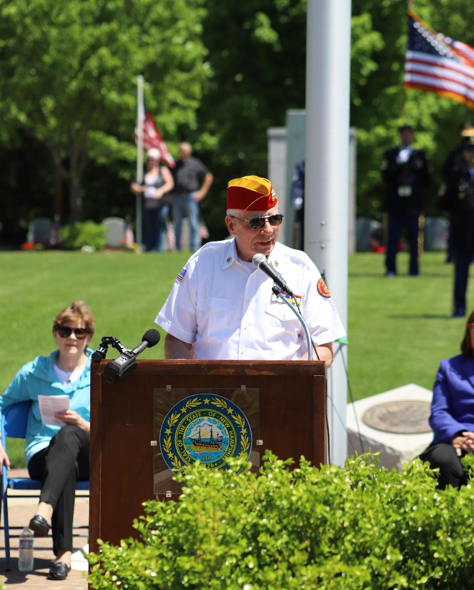 NH State Veterans Cemetery Memorial Day 2022 John Jenkins Dept of NH Marine Corps League
