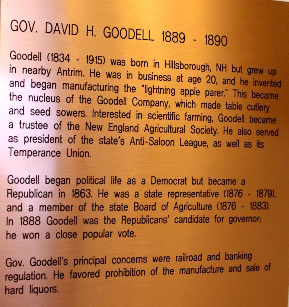 Davis Goodell NH State House Portrait