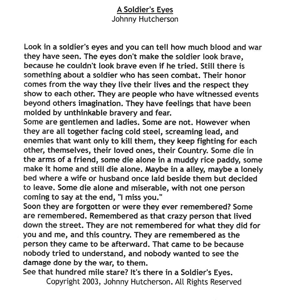 SA Soldier's Eyes - Johnny Hutcherson
