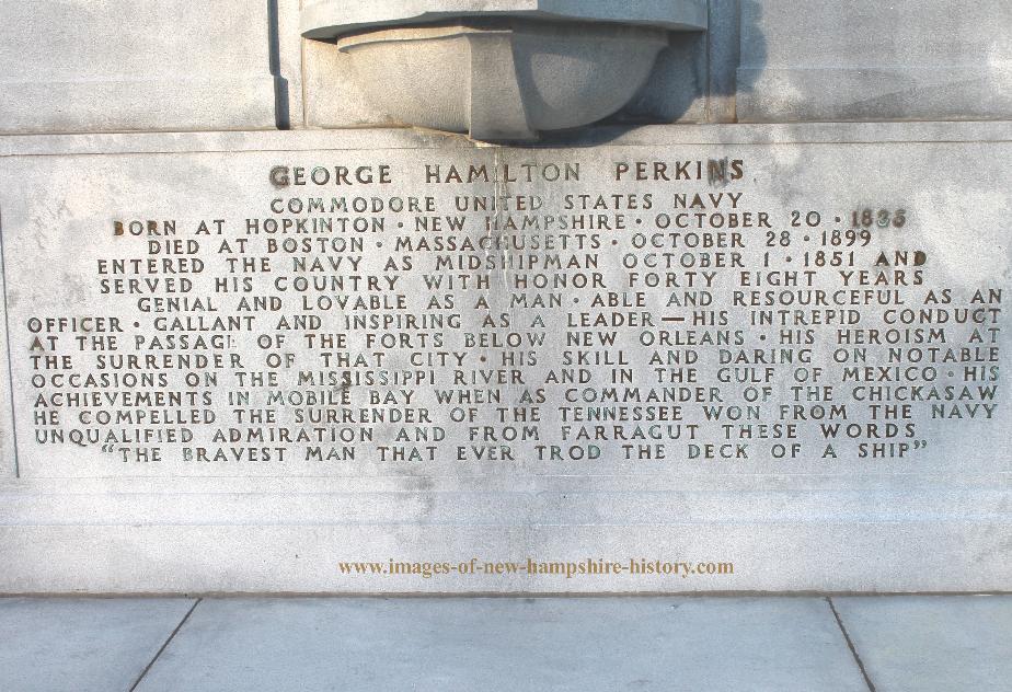 George H Perkins New Hampshire State House Statue