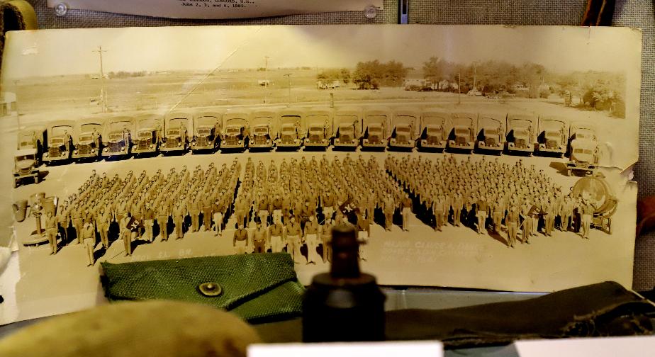NH State Veterans Cemetery Display Case - Army Photo