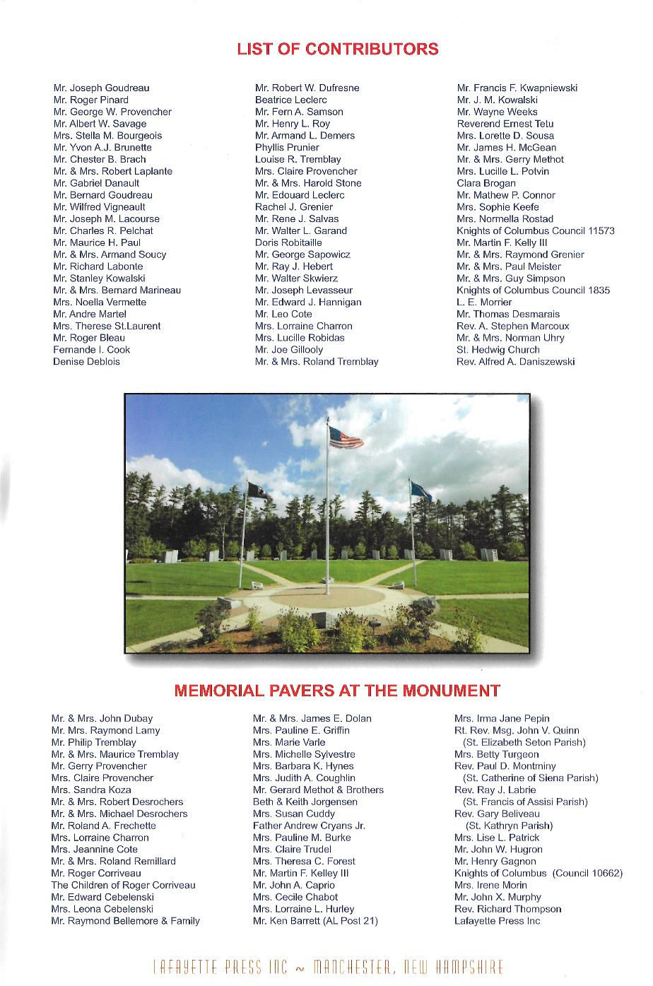 Nh State Veterans Cemetery Catholic War Veterans Memorial Dedication