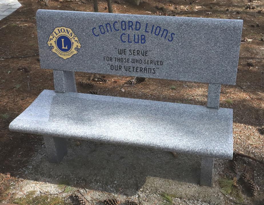 NH State Veterans Cemetery - Concord Lions Club Memorial Bench