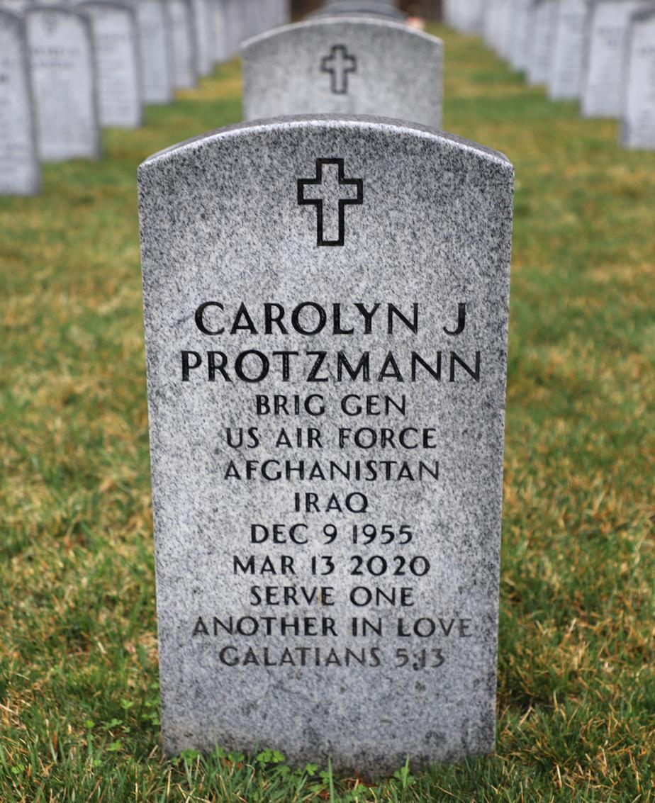 Brigadier General Carolyn Protzmann Headstone NH State Veterans Cemetery