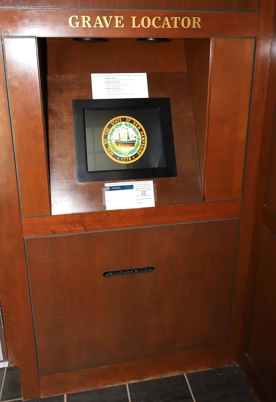 NH State Veterans Cemetery Information Kiosk