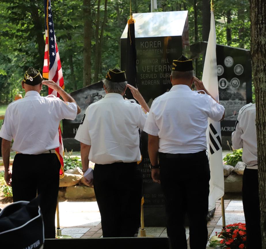 Contoocook NH VFW - Korean War Armistice 70th Anniversary Ceremony at the NH State Veterans Cemetery