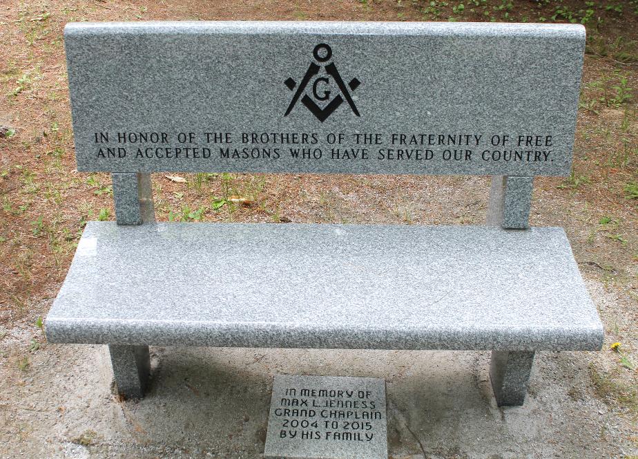 NH State Veterans Cemetery - Fraternity of Free Masons Veterans Bench