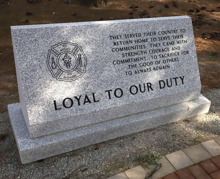 NH State Veterans Cemetery - Red Knights Firefighters Motorcycle Club Memorial