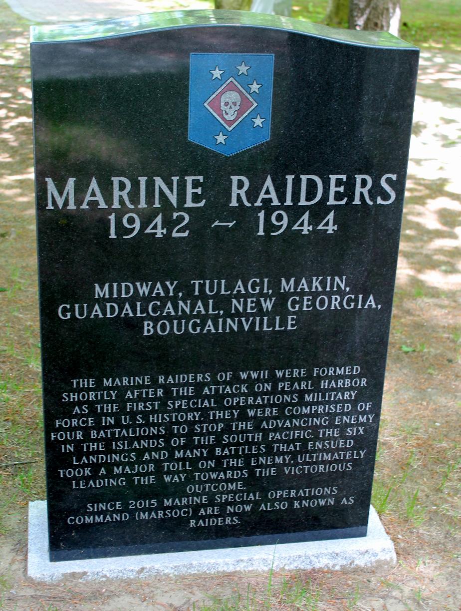 NH State Veterans Cemetery Marine Raiders Memorial