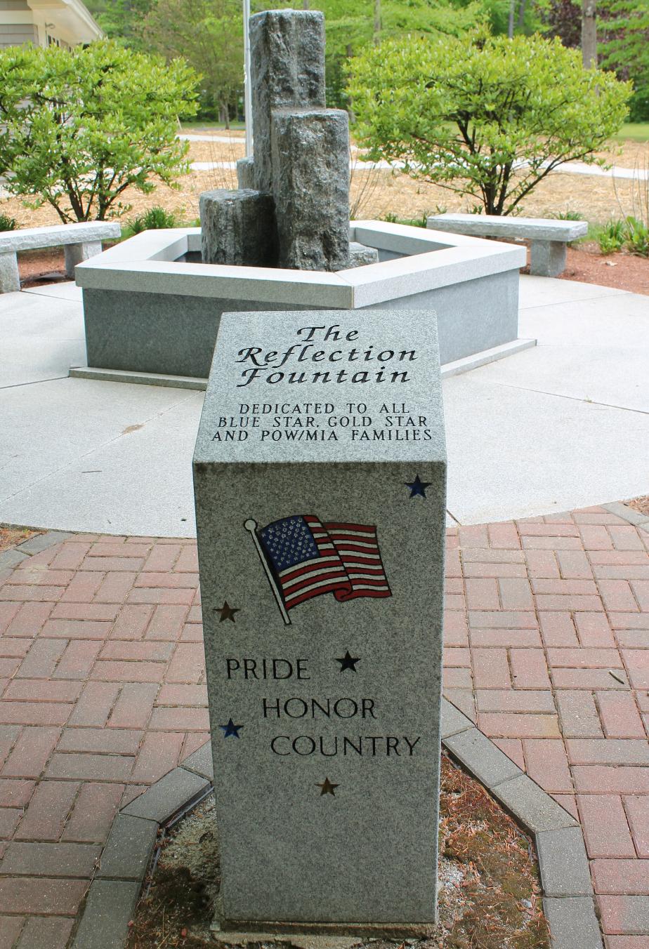 NH State Veterans Cemetery Family Reflection Fountain