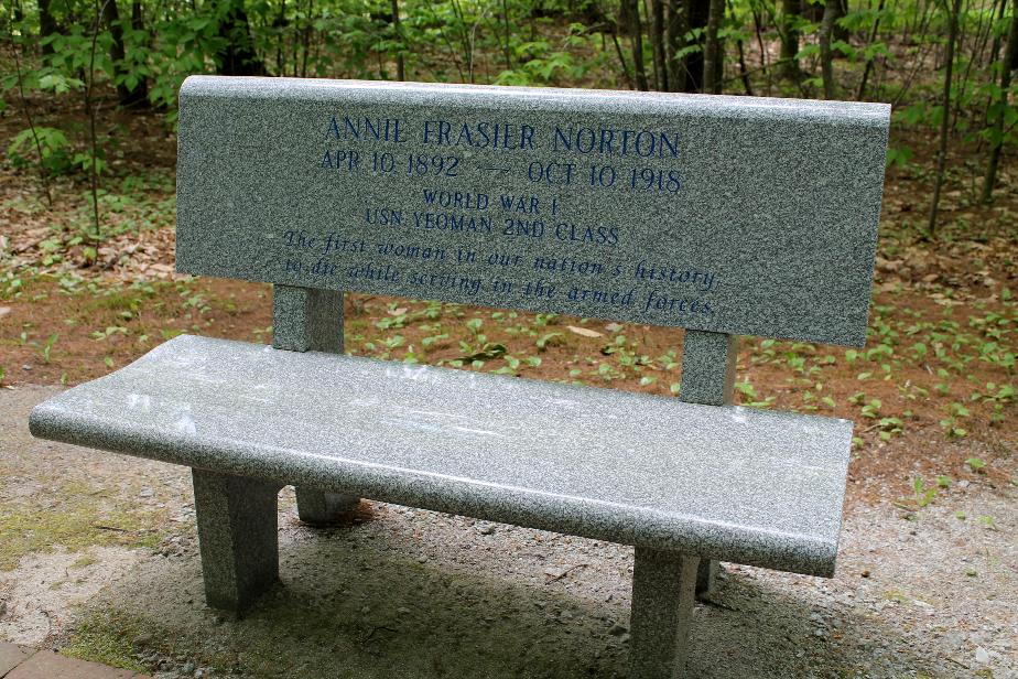 NH State Veterans Cemetery - Annie Frasier Norton Memorial Bench