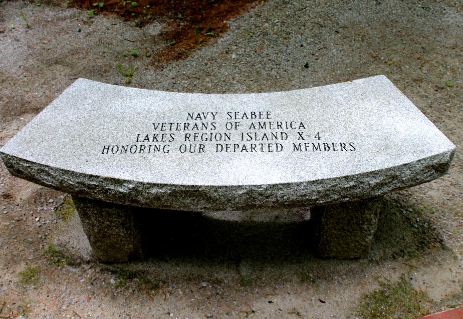 NH Stste Veterans Cemetery - Navy Seabee Veterans of America Bench