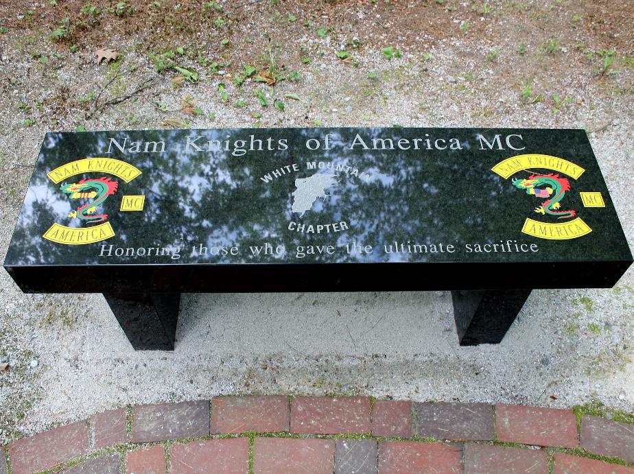NH State Veterans Cemetery NAM Knights of America White Mountains Bench