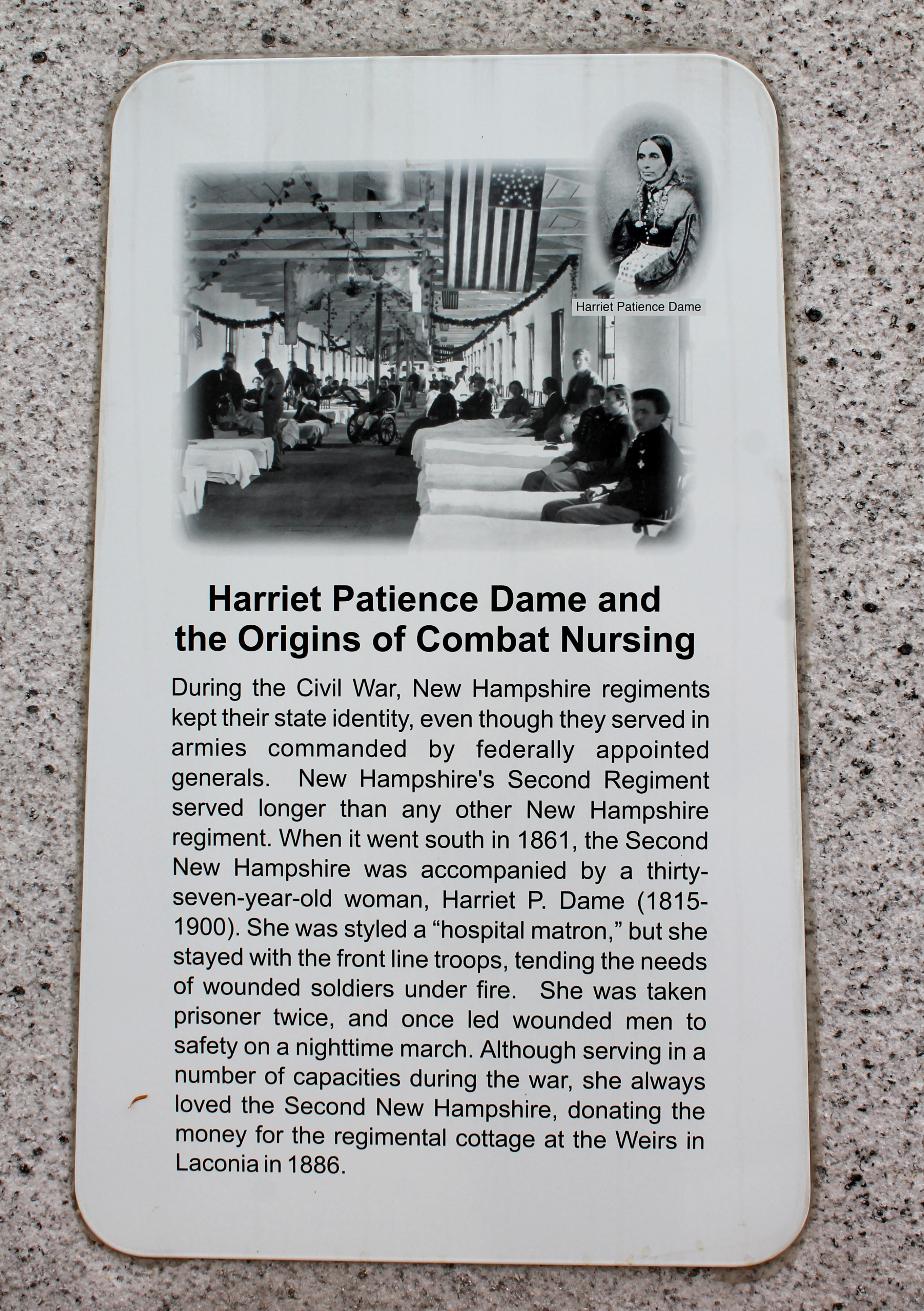 NH State Veterans Cemetery - Harriet Patience Dame & the Birth of Combat Nursing