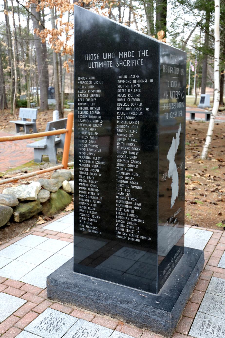 NH State Veterans Cemetery - Korean War Memorial