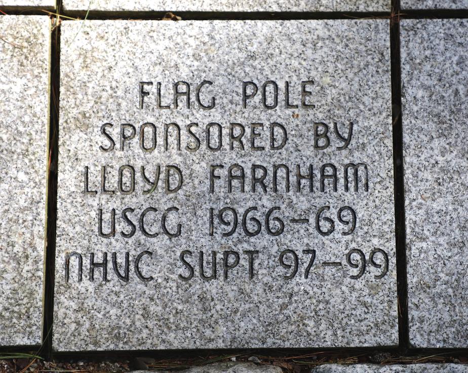 New Hampshire State Veterans Cemetery - US Coast GuardDirector Lloyd Farnham Flag Pole Donation