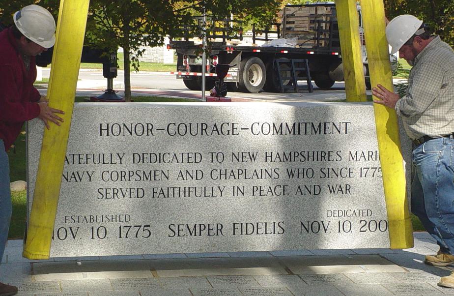 New Hampshire State Veterans Cemetery Marine Corps Memorial