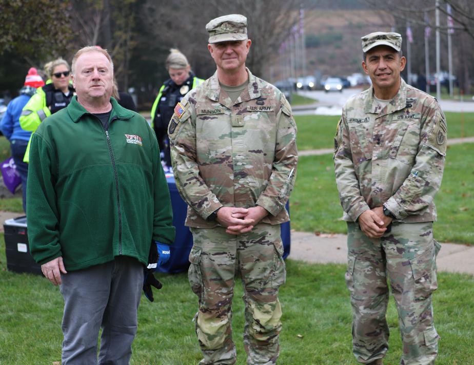 Wreaths for Boscawen 2023 - NH State Veterans Cemetery - NH Adjutant General David Mikolaities - Paul Lloyd - CWO George Q Munson