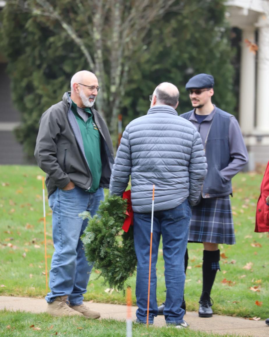 Wreaths for Boscawen 2023 - NH State Veterans Cemetery - Deputy Adjutant General Warren Perry