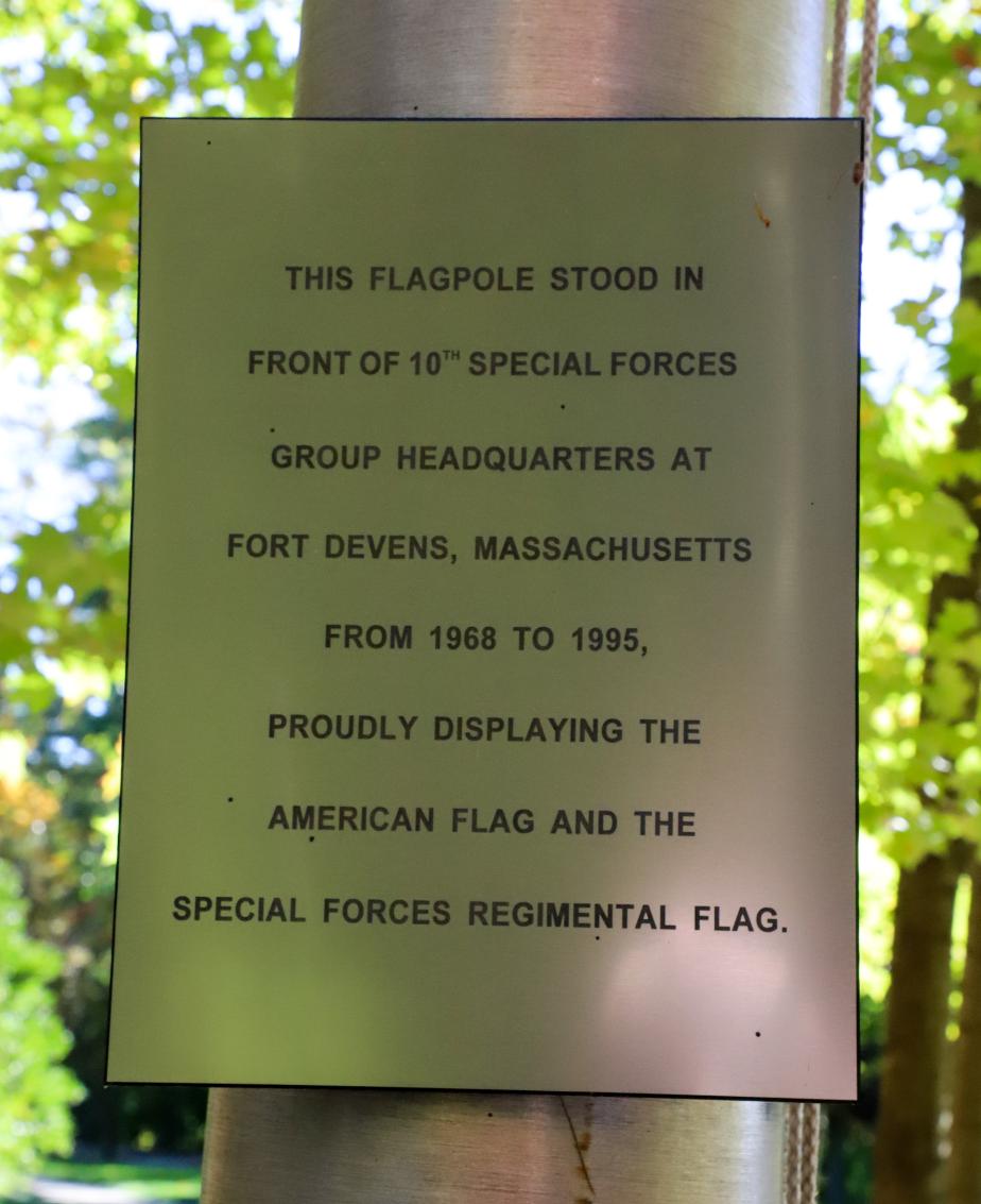 Special Forces Memorial Flagpole - New Hampshire State Veterans Cemetery