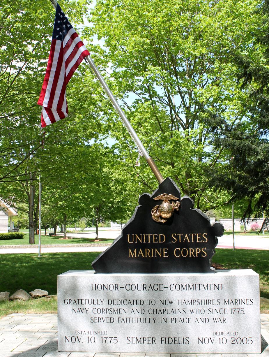 New Hampshire State Veterans Cemetery Marine Corps Memorial