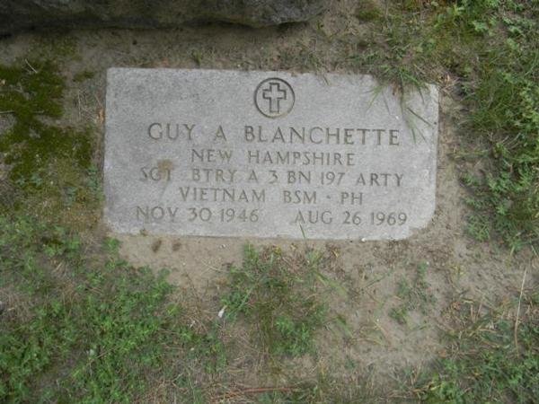 Guy Andre Blanchette Manchester NH Vietnam War Casualty