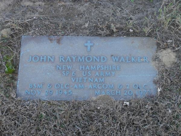 John Raymond Walker Rochester NH Vietnam War Casualty