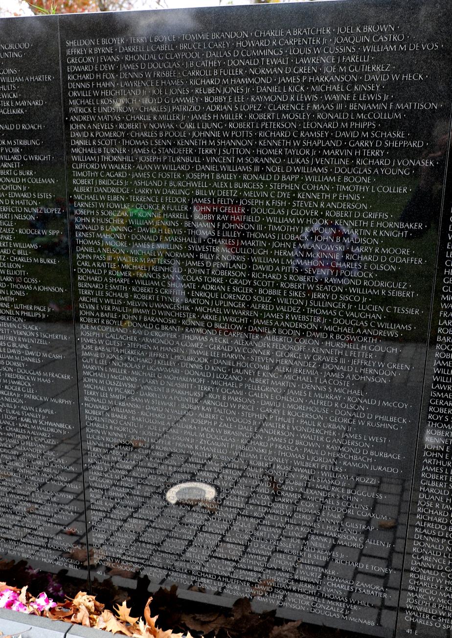 Vietnam Memorial Wall - Panel E-40 Terry Michael Abbott Line 57 Lancaster NH