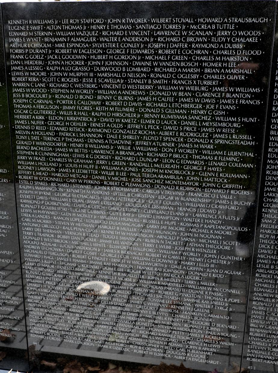 Vietnam Memorial Wall - Panel E-44 Thomas John Saltmarsh Line 53 Concord NH