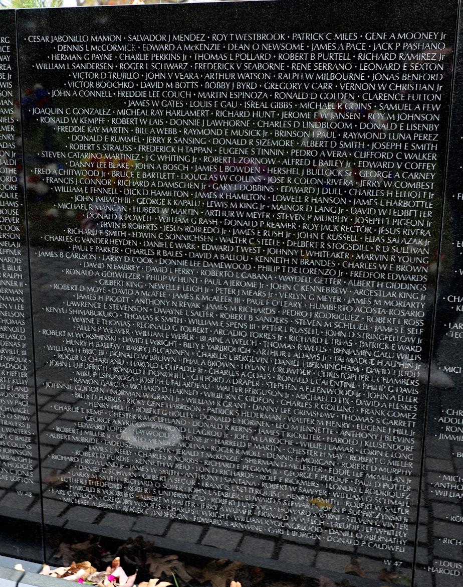 Vietnam War Memorial Wall Panel W-47 Robert William Sawyer Line 53 Manchester NH Vietnam War Casualty