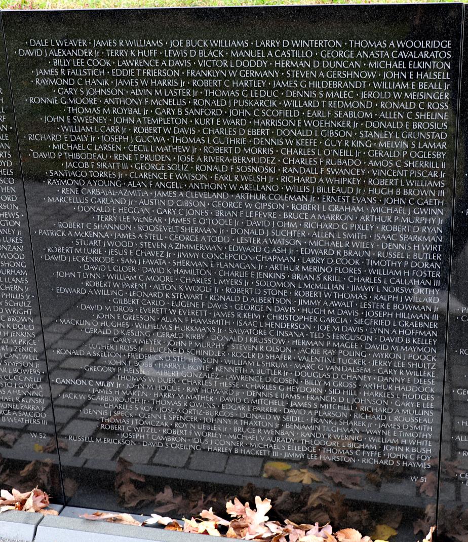 Vietnam War Memorial Wall Panel W-51 Frank Joseph Sharek Jr Line 51 Manchester New Hampshire Vietnam War Casualty