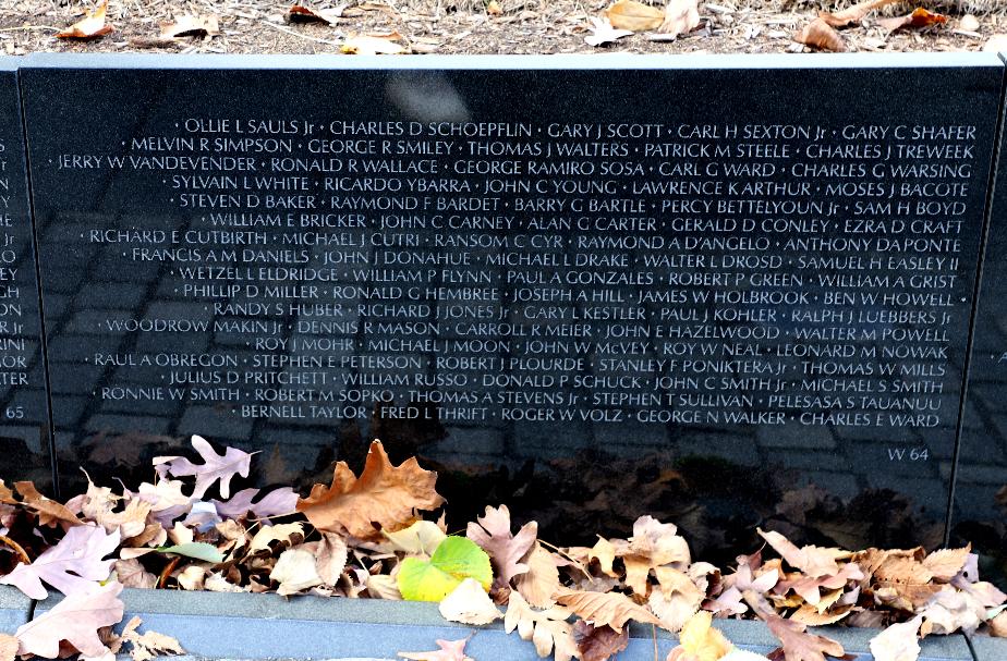 Virtnam War Memorial Wall Panel W-64 Robert James Plourde Line 14 Laconia NH Vietnam War Casualty