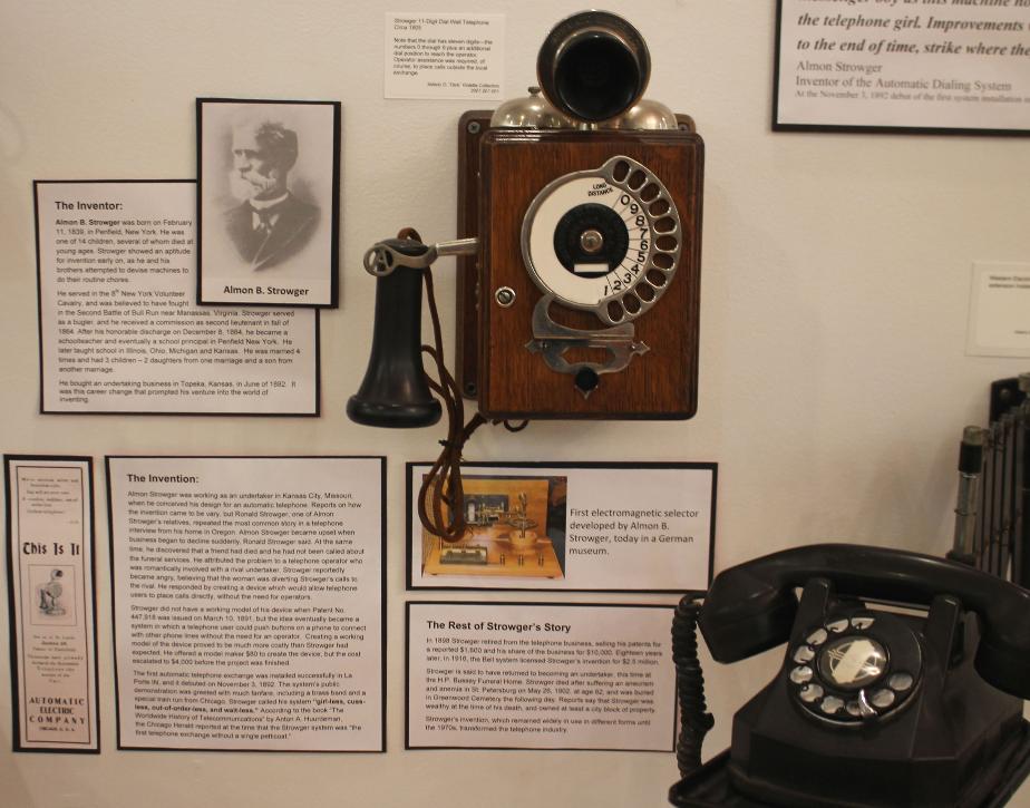New Hampshire Telephone Museum - Advancing Technology - Almon Strowger