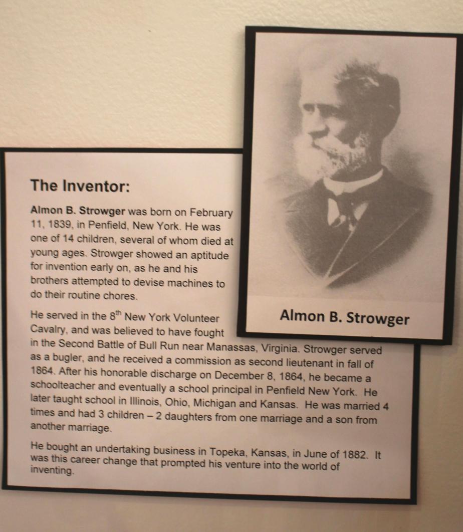 New Hampshire Telephone Museum - Advancing Technology - Almon Strowger