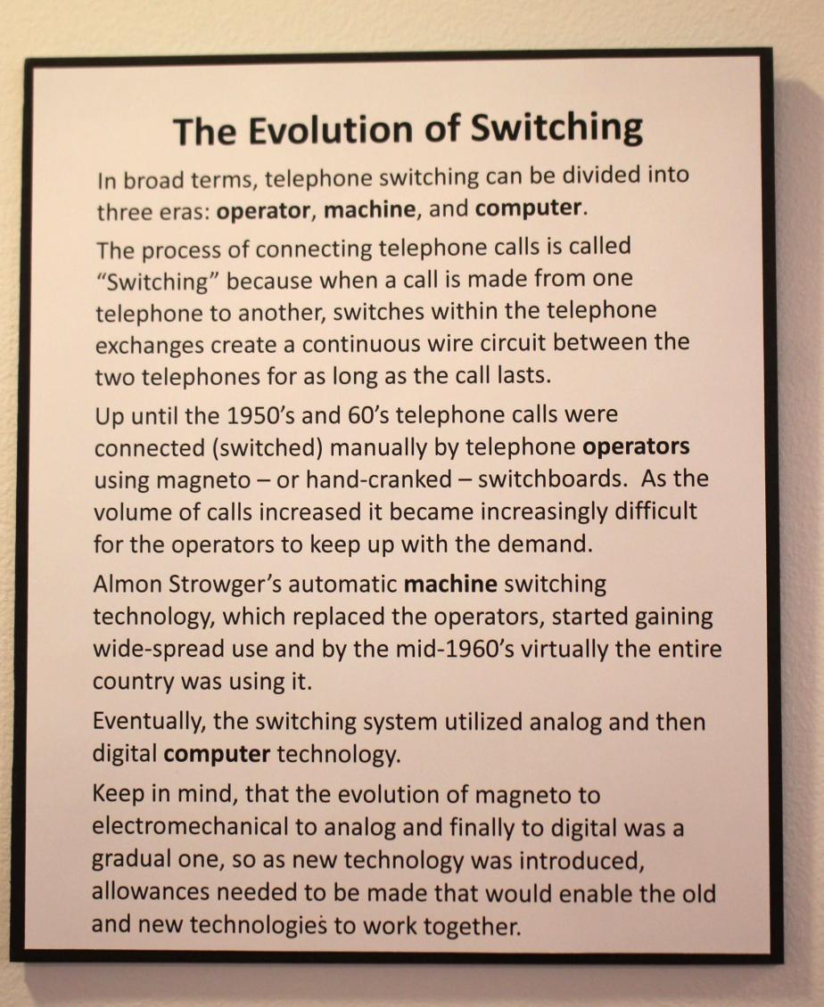 New Hampshire Telephone Museum - Switching Technology