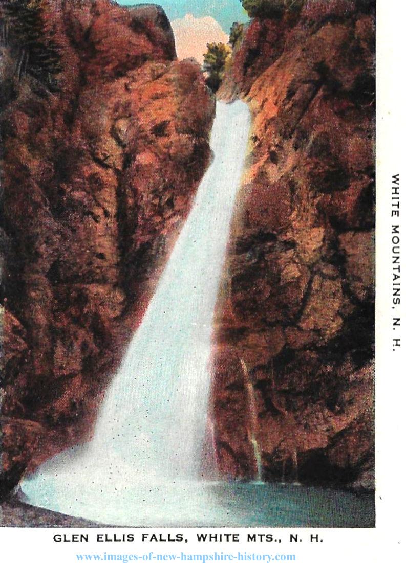 Pinkham Notch postcards - Glen Ellis Falls