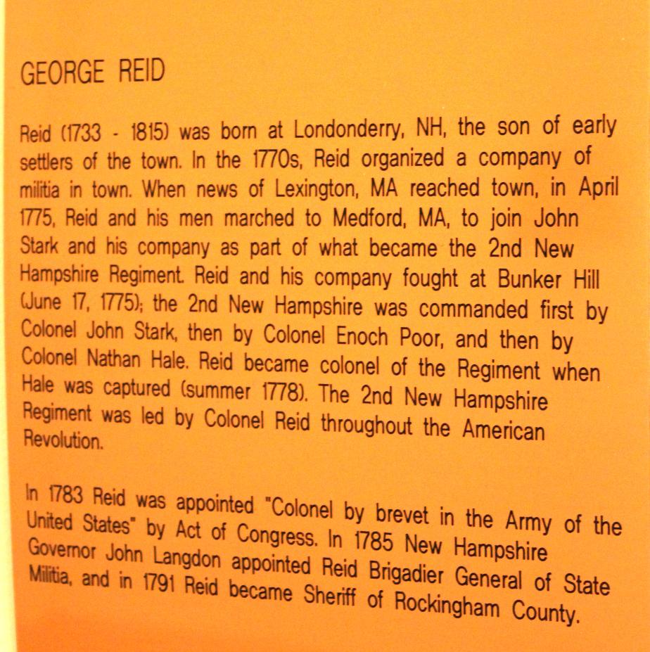 General George Reid NH State House Portrait