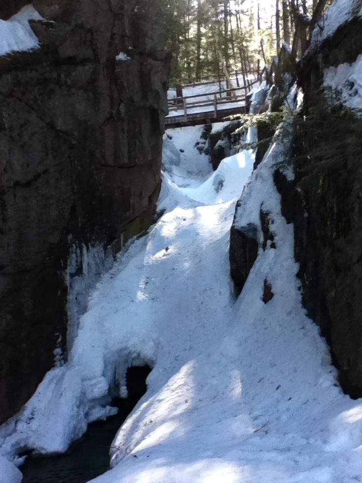 Sabbaday Falls in Winter