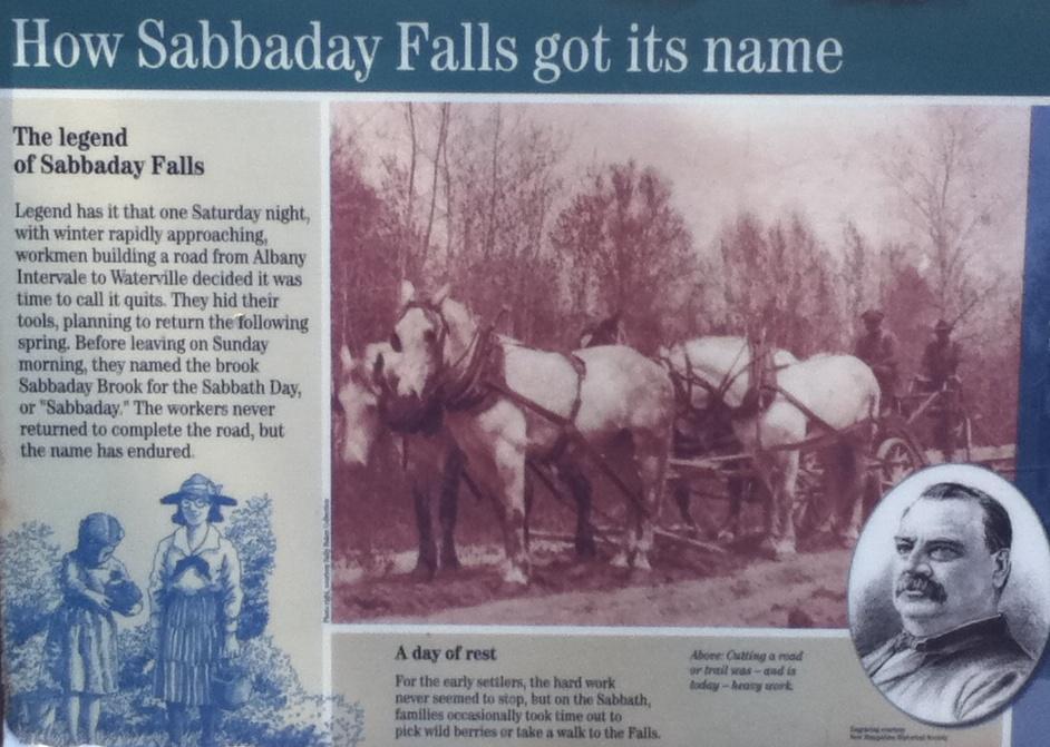 Sabbaday Falls Name