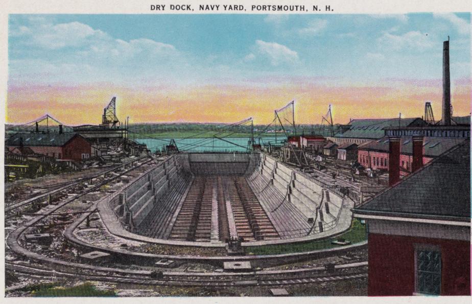 Dry Dock, Portsmouth Naval Shipyard (1939)