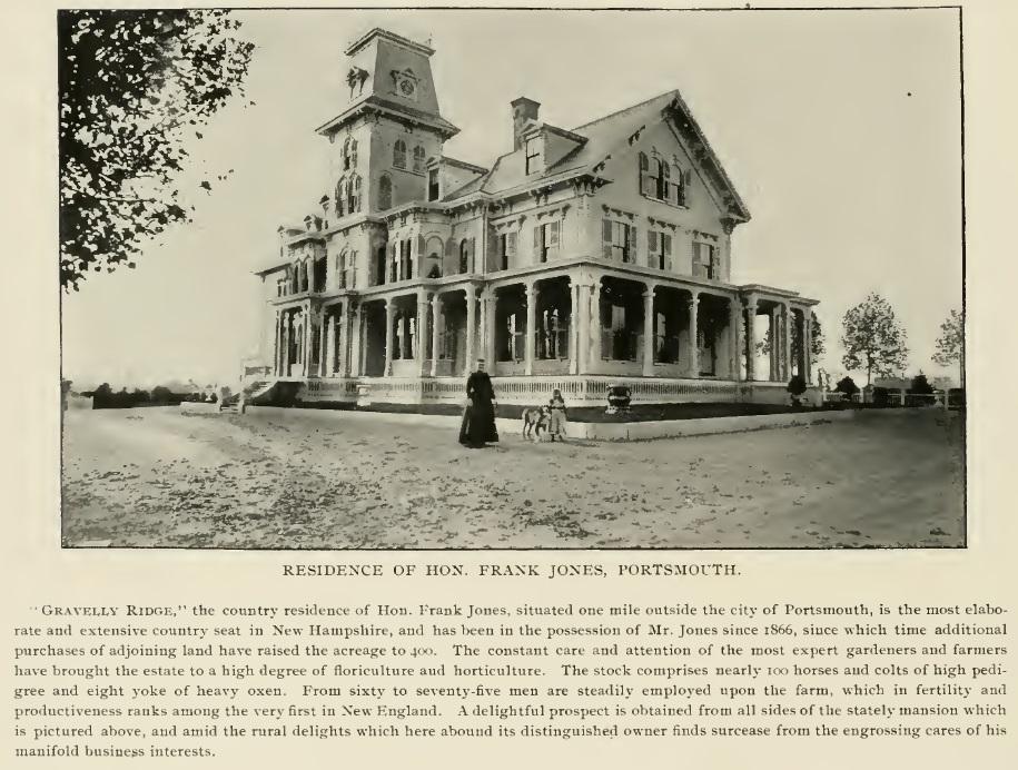 Frank Jones Home, Portsmouth 1895
