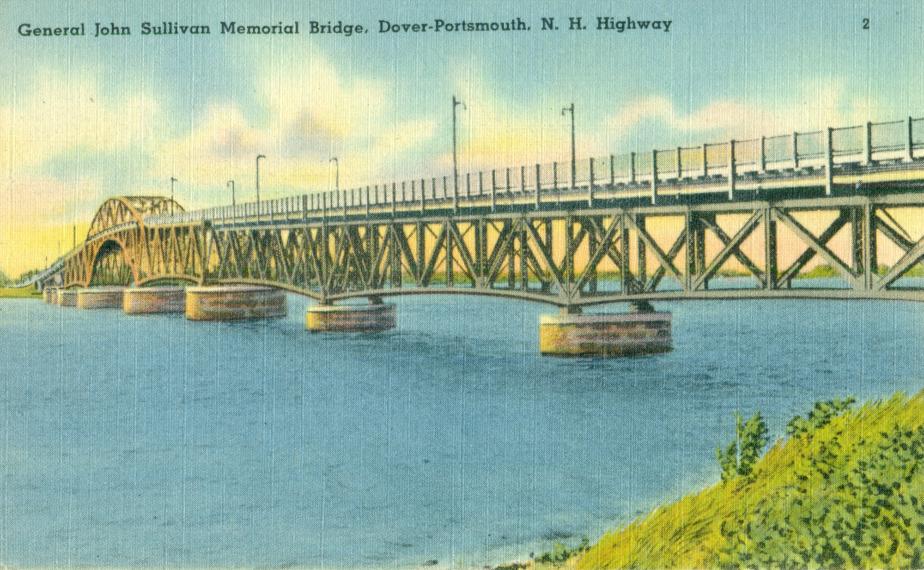 General Sullivan Bridge, Newington NH Postcard