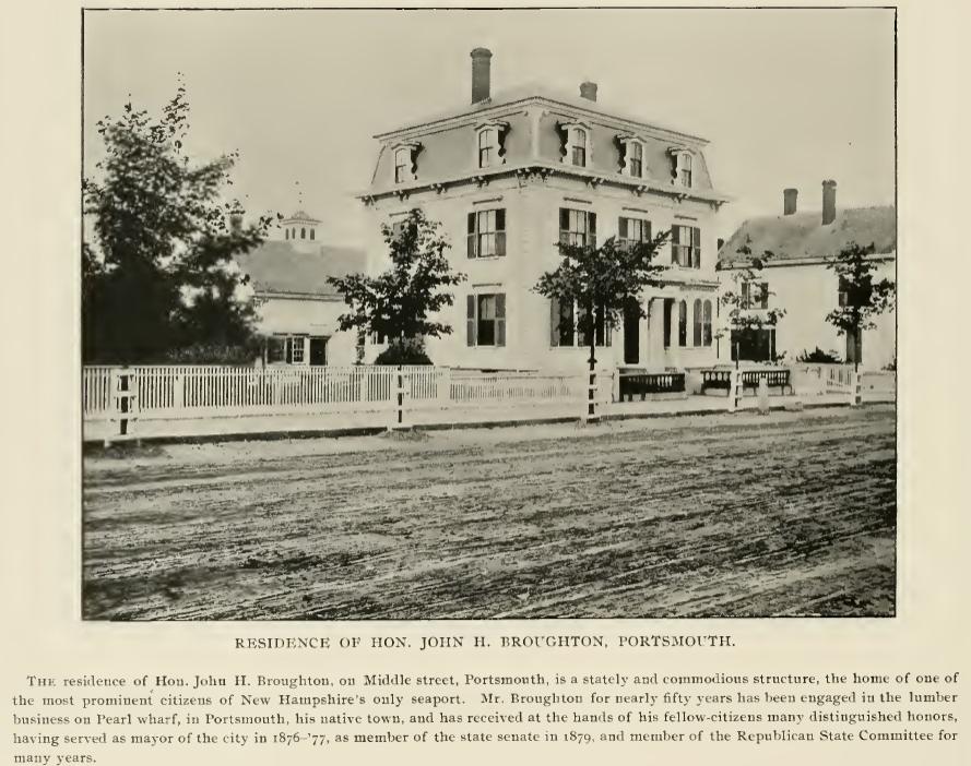 John H. Broughton Home, Middle Street, Portsmouth NH 1895
