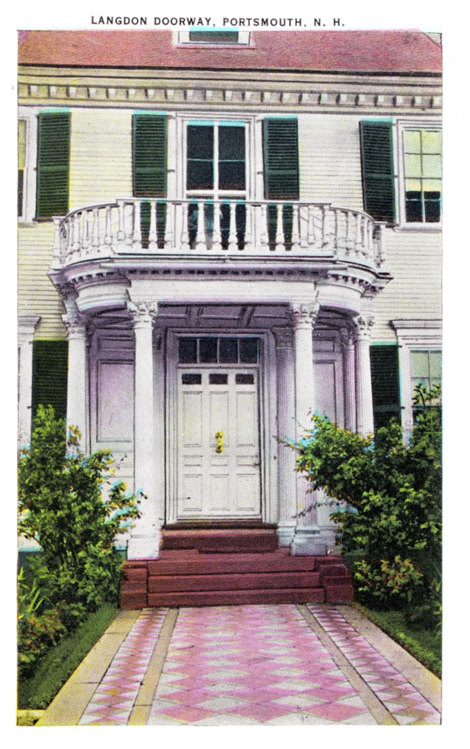 John Langdon Doorway, Pleasant St Portsmouth 1939