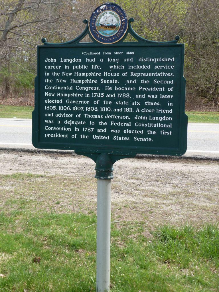 John Langdon Historical Marker